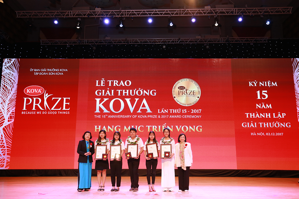 Giải thưởng KOVA - Hạng mục Triển vọng trao tặng cho các sinh viên được tuyển chọn từ các trường Đại học công lập trên cả nước